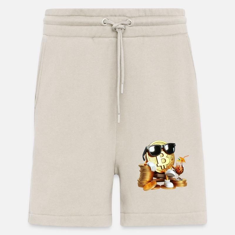 Abschreckender Bitcoin - Shorts - made by SPREAD - WARM CLAY