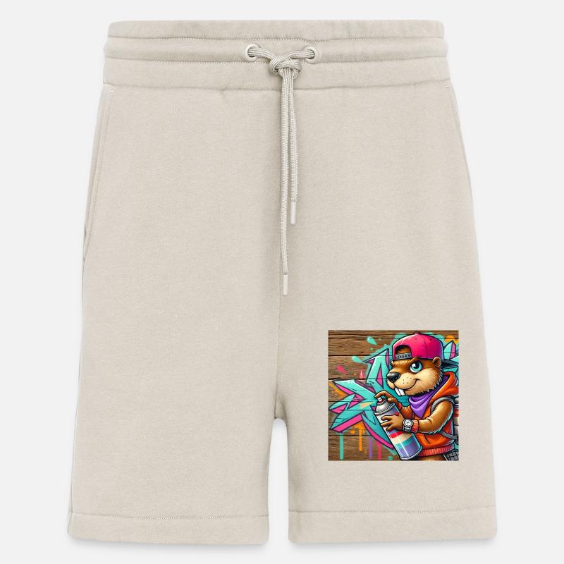 Graffiti Malerei Biber - Shorts - made by SPREAD - WARM CLAY