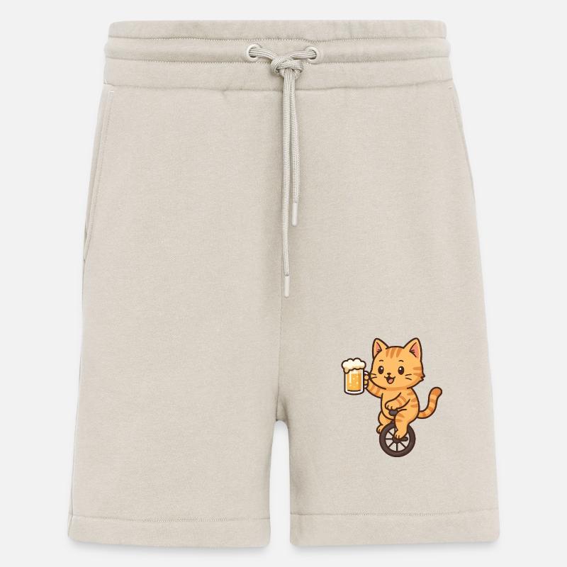 Einrad Bier Kätzchen - Shorts - made by SPREAD - WARM CLAY