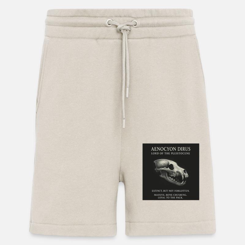 Loup - Aenocyon Dirus - Short bio décontracté fabriqué en UE - WARM CLAY