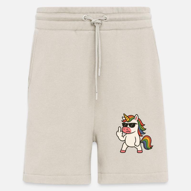 Mittelfinger Einhorn - Shorts - made by SPREAD - WARM CLAY