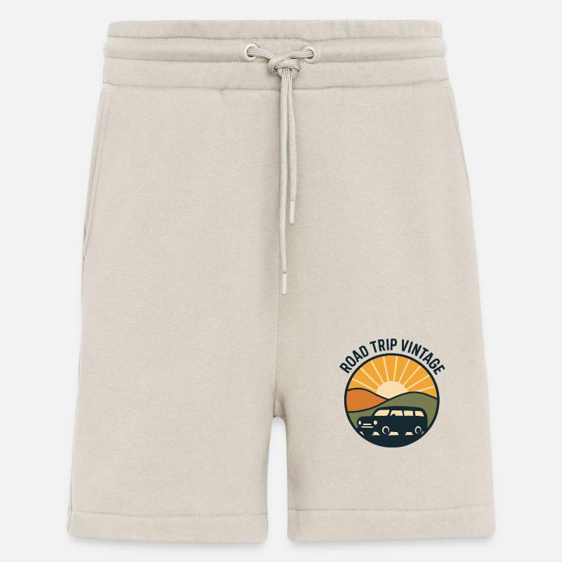 Stilisierter Horizont & Van - Shorts - made by SPREAD - WARM CLAY