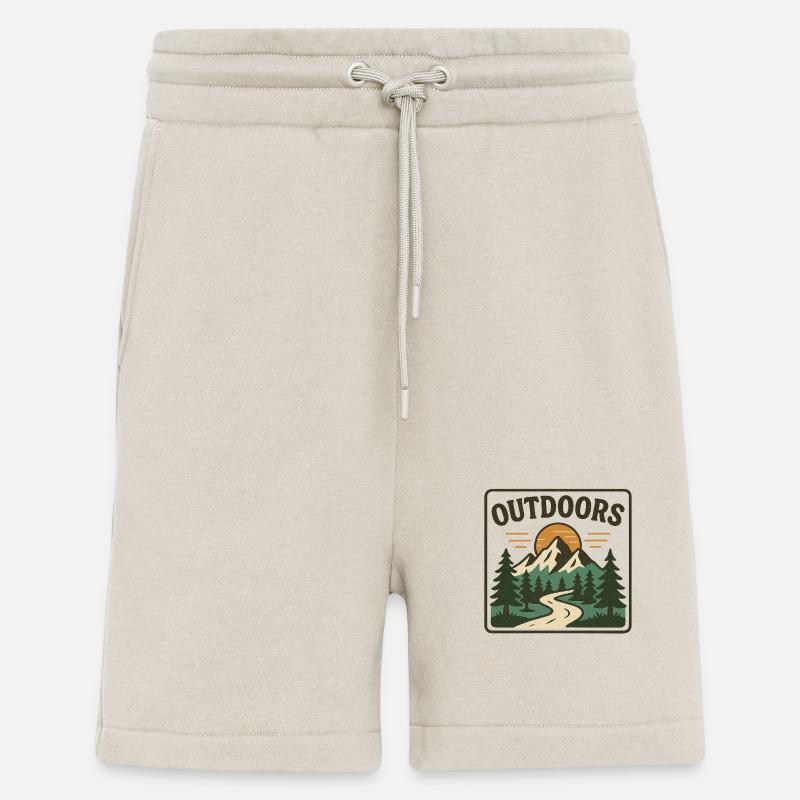 „OUTDOORS“ - Shorts - made by SPREAD - WARM CLAY