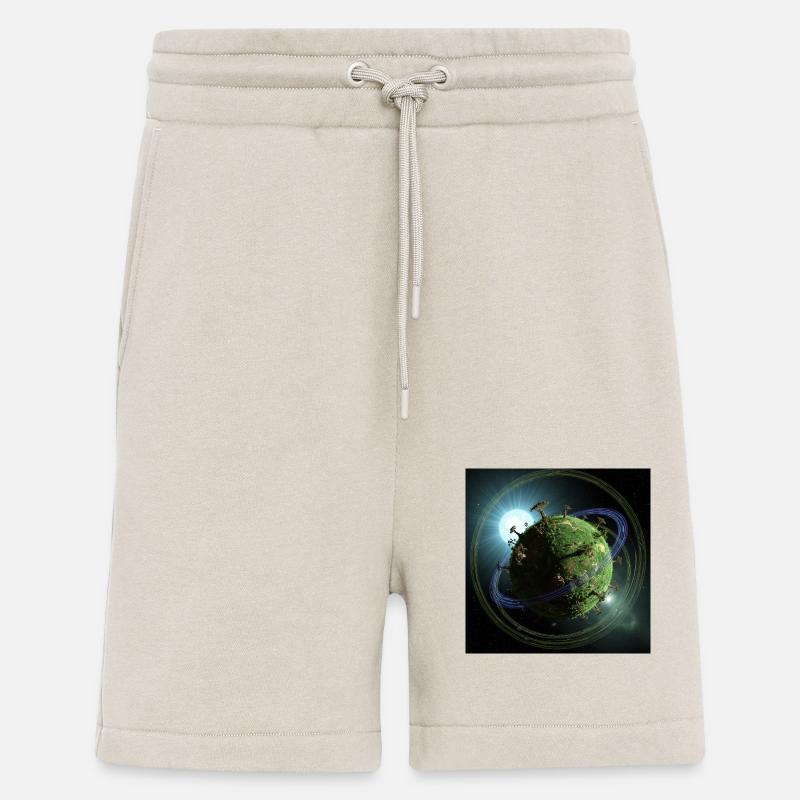 La Terre en vert sidéral - Short bio décontracté fabriqué en UE - WARM CLAY