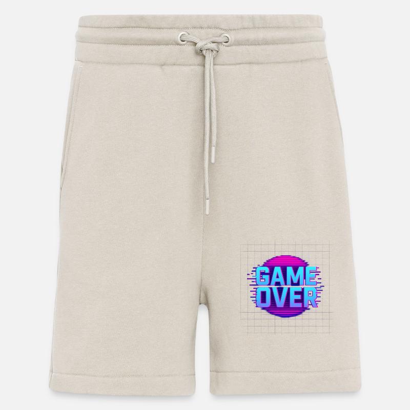 Game Over – Retro Glitch Arcade - Shorts - made by SPREAD - WARM CLAY