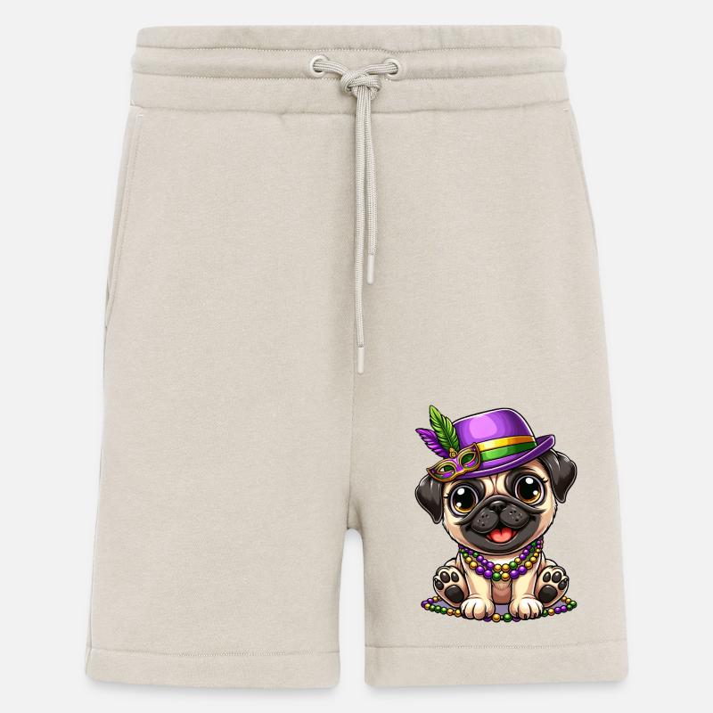 Carlin comique de Mardi Gras - Short bio décontracté fabriqué en UE - WARM CLAY