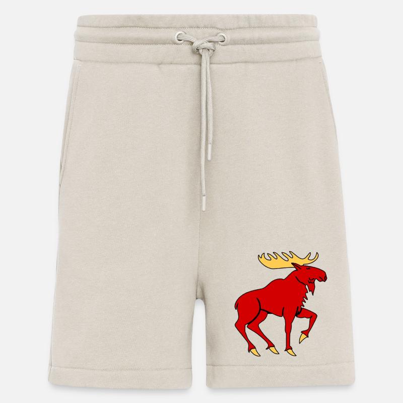 Elch mit Geweih – Mächtiges Natursymbol - Shorts - made by SPREAD - WARM CLAY