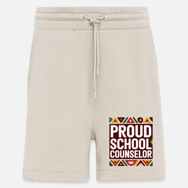 Proud School Counselor | Geometric Pattern - Shorts - made by SPREAD - WARM CLAY