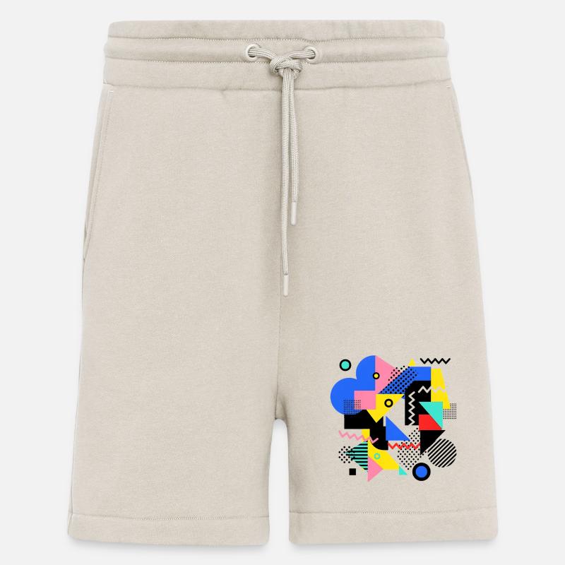 Geometrische Farbexplosion Pop Art - Shorts - made by SPREAD - WARM CLAY
