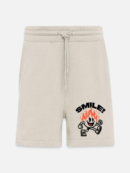 Smile! Fiery Friend Smiley - Shorts - made by SPREAD - WARM CLAY