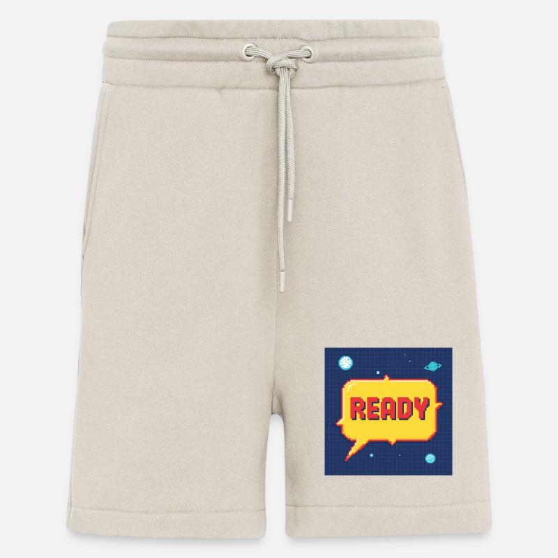Ready Pixel Speech Bubble in Space - Shorts - made by SPREAD - WARM CLAY