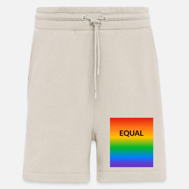 Rainbow Equal LGBT Pride Month - Shorts - made by SPREAD - WARM CLAY