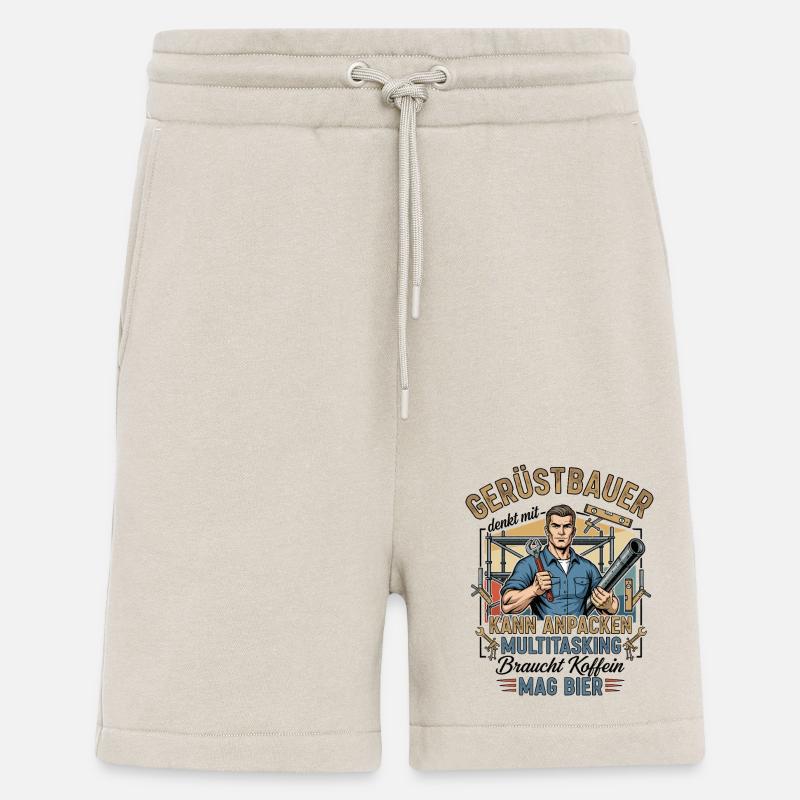 Le constructeur d’échafaudages - Short bio décontracté fabriqué en UE - WARM CLAY