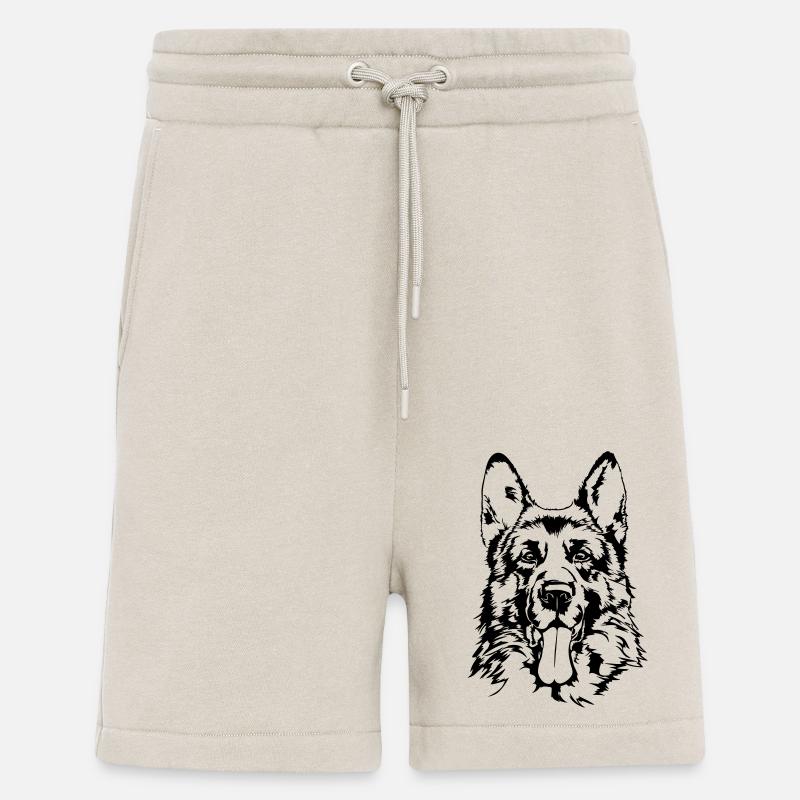 DEUTSCHER SCHÄFERHUND - GERMAN SHEPHERD Wilsigns - Shorts - made by SPREAD - WARM CLAY