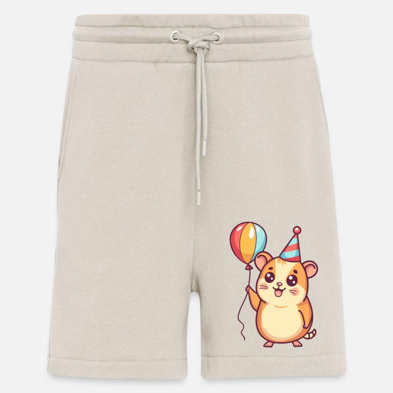 Hamster Birthday Comic - Shorts - made by SPREAD - WARM CLAY