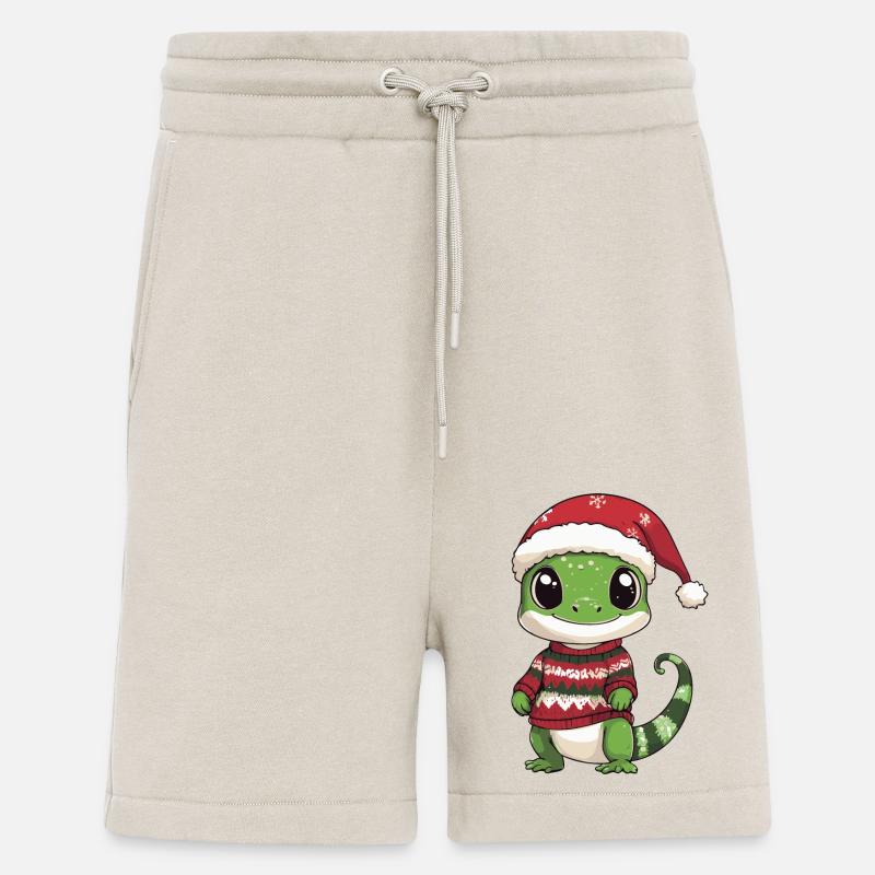 Echse Weihnachten Comic - Shorts - made by SPREAD - WARM CLAY