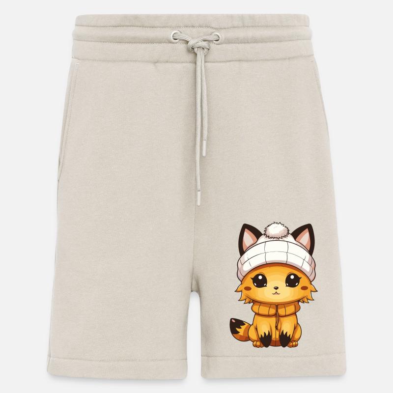 Bande dessinée Fox - Short bio décontracté fabriqué en UE - WARM CLAY