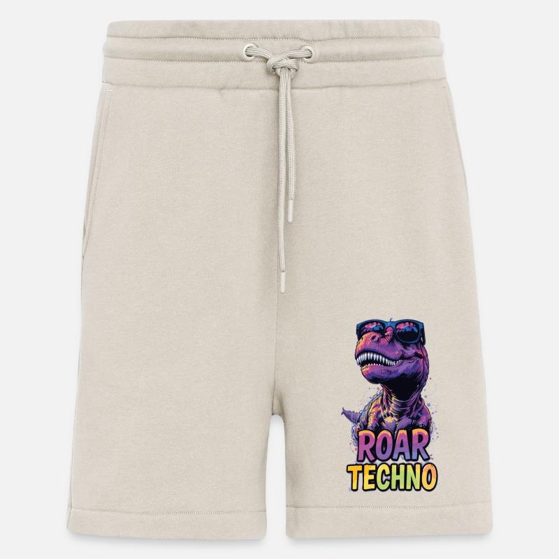 T-Rex - Roar TECHNO - Shorts - made by SPREAD - WARM CLAY
