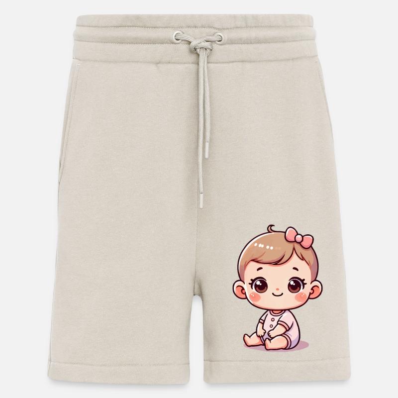 Bébé - Short bio décontracté fabriqué en UE - WARM CLAY