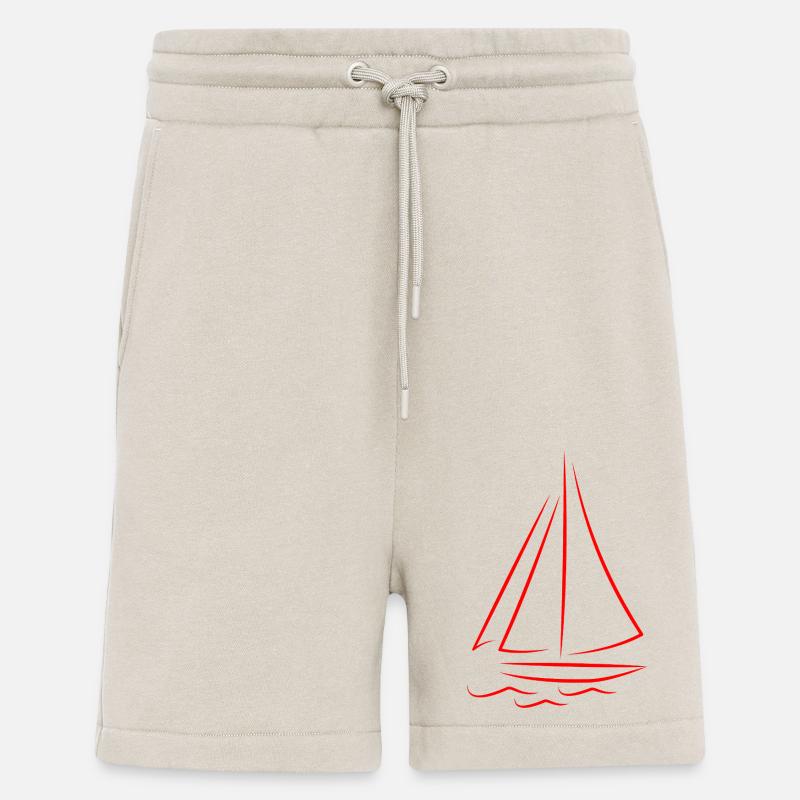 Segelboot Boot Illustration - Shorts - made by SPREAD - WARM CLAY