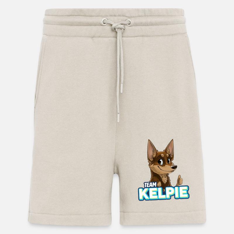 TEAM Kelpie - Chocolat et Tan - Short bio décontracté fabriqué en UE - WARM CLAY