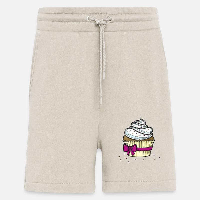 Petit gâteau comique doux - Short bio décontracté fabriqué en UE - WARM CLAY
