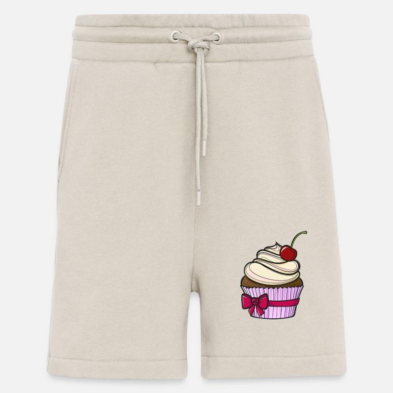 Petit gâteau comique doux - Short bio décontracté fabriqué en UE - WARM CLAY