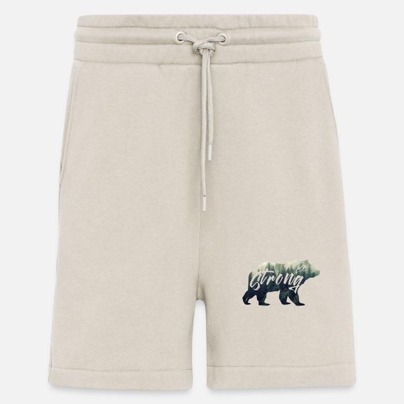 be strong. Bear, Forest - Shorts - made by SPREAD - WARM CLAY