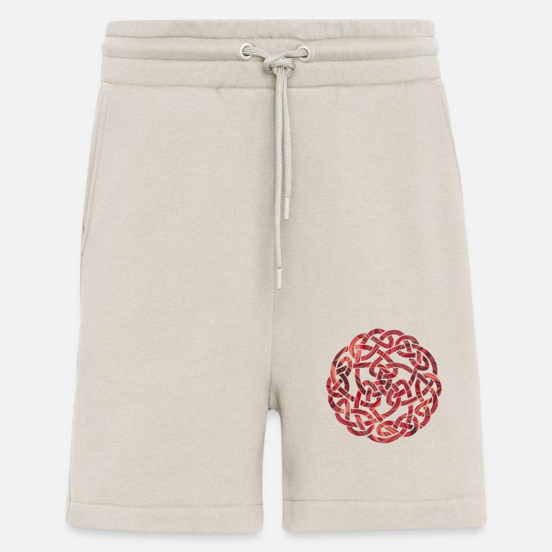 keltischer knoten 5 e 18 - Shorts - made by SPREAD - WARM CLAY