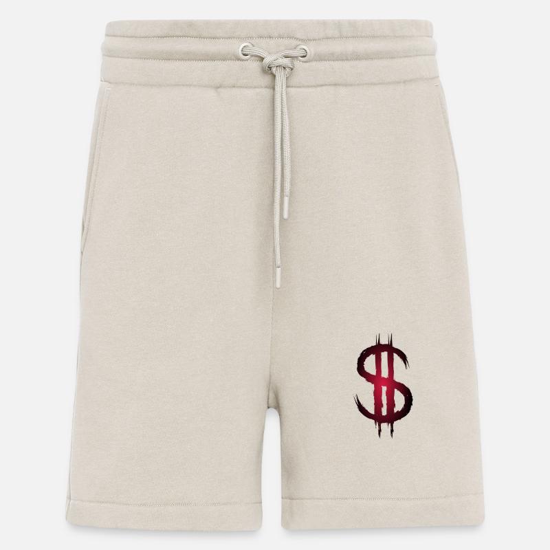 Dollarzeichen Dollar Geld Symbol - Shorts - made by SPREAD - WARM CLAY