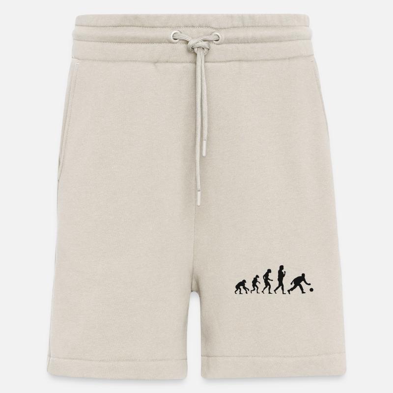 Kegel Evolution Bowling Entwicklung - Shorts - made by SPREAD - WARM CLAY