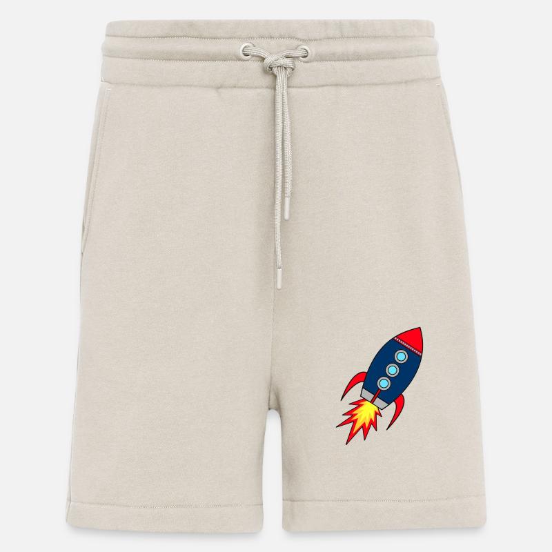 Rocket * rocket launches - Shorts - made by SPREAD - WARM CLAY
