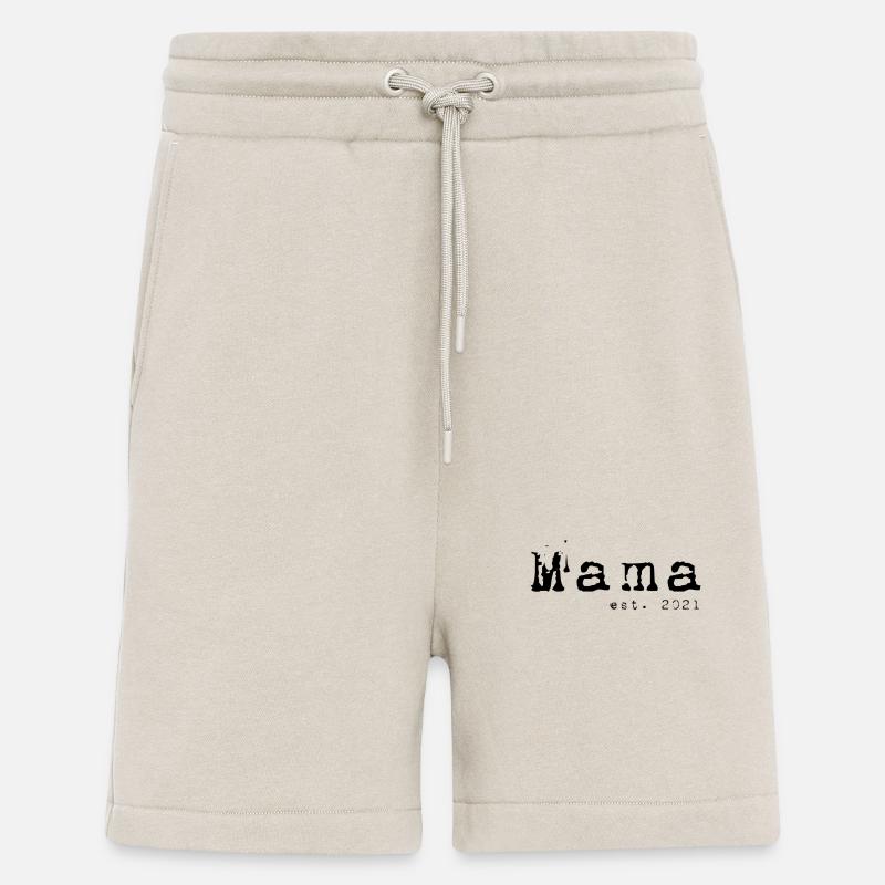 Mama, depuis 2021 - Short bio décontracté fabriqué en UE - WARM CLAY