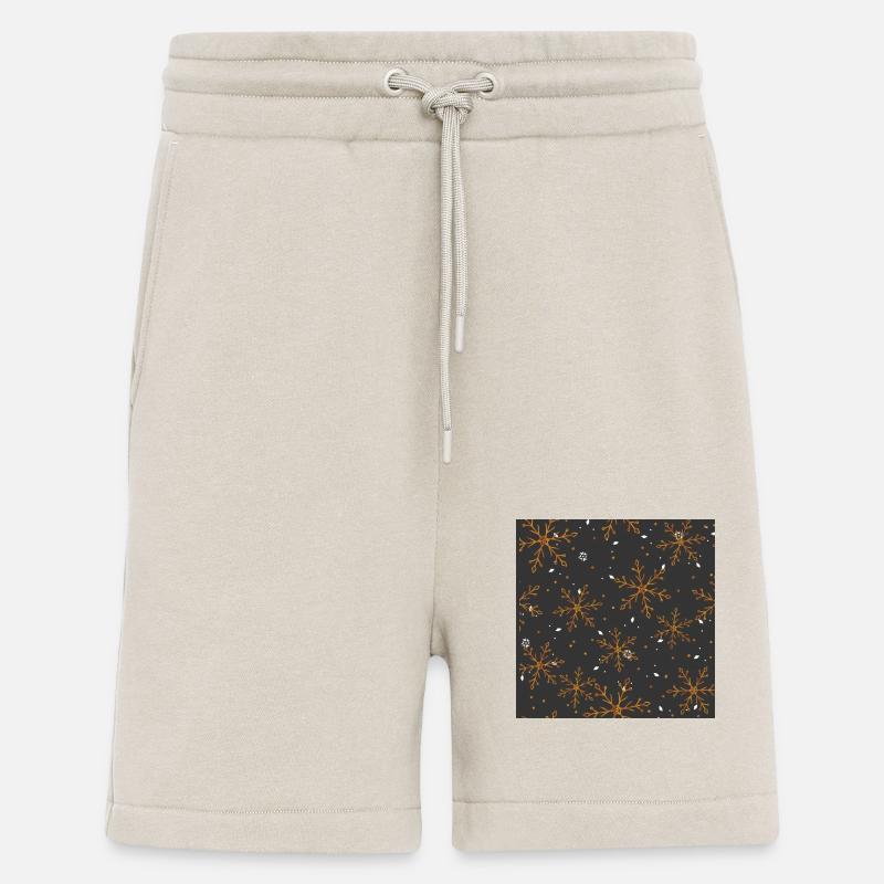 Ice crystal pattern - Shorts - made by SPREAD - WARM CLAY