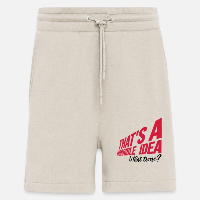 C’est une idée horrible - Short bio décontracté fabriqué en UE - WARM CLAY