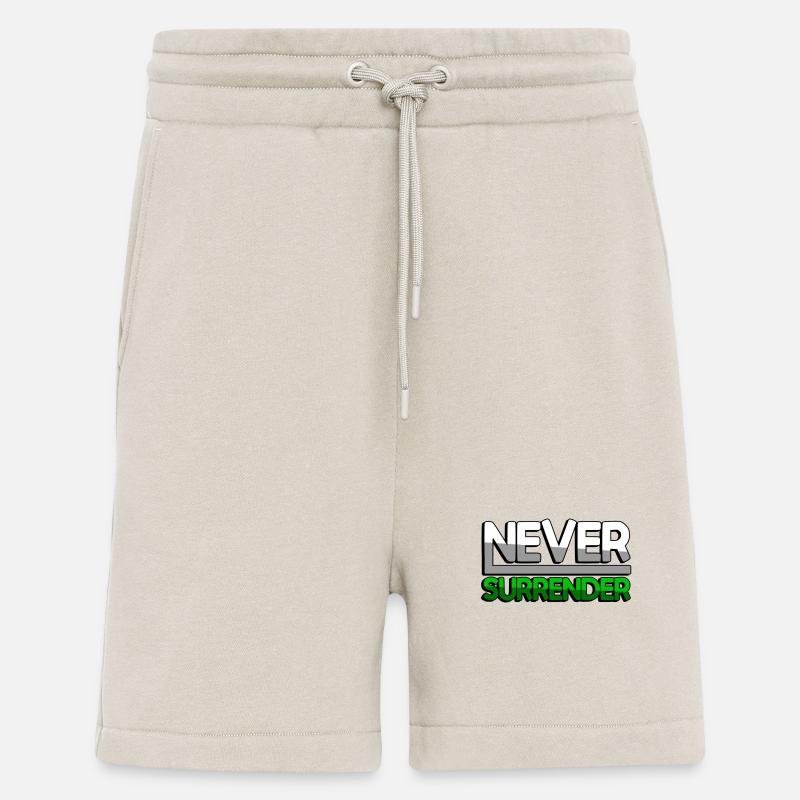 NEVER SURRENDER (Grün) - Gaming - Shorts - made by SPREAD - WARM CLAY