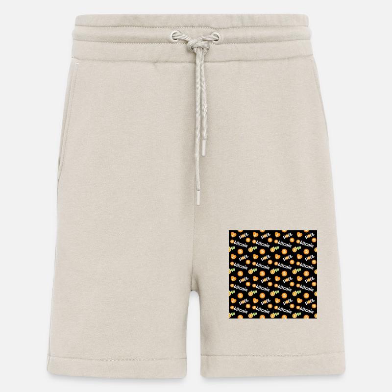 Bitcoin-Muster - Krypto - Kryptowährung - BTC - Shorts - made by SPREAD - WARM CLAY