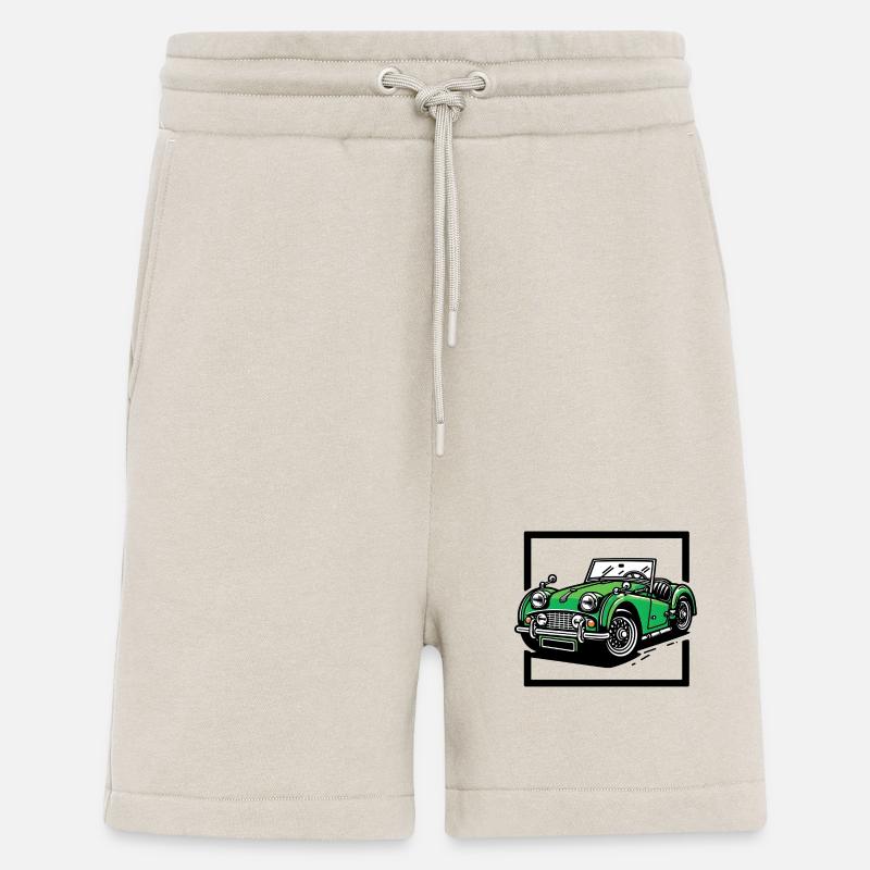 Grünes Oldtimer - Shorts - made by SPREAD - WARM CLAY