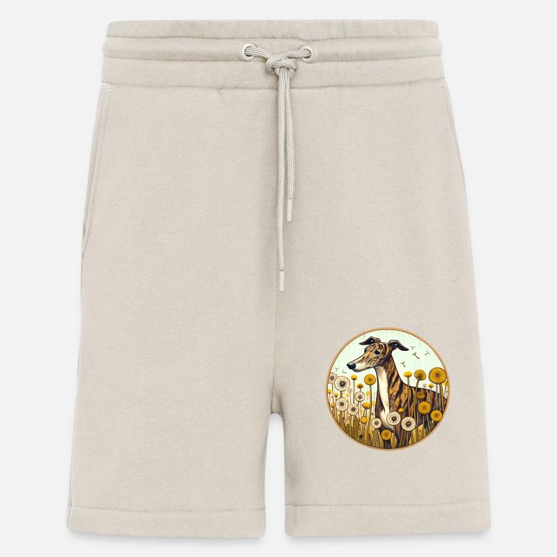 Lévrier bringé - Short bio décontracté fabriqué en UE - WARM CLAY