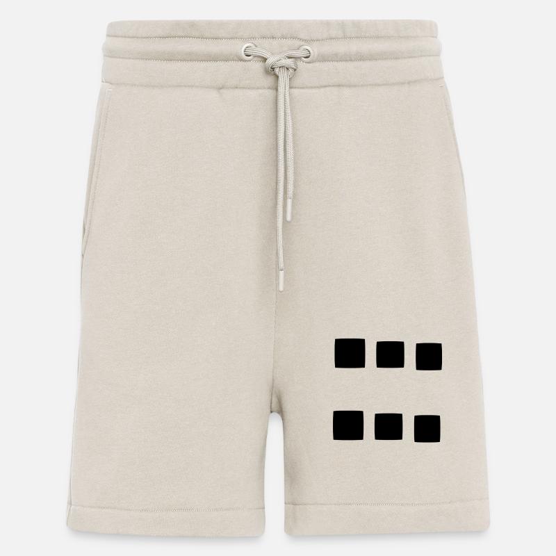 Pattern square square symbol - Shorts - made by SPREAD - WARM CLAY