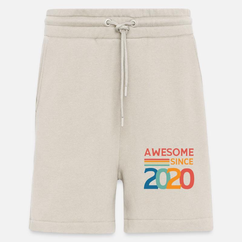 Awesome since 2020 - Short bio décontracté fabriqué en UE - WARM CLAY