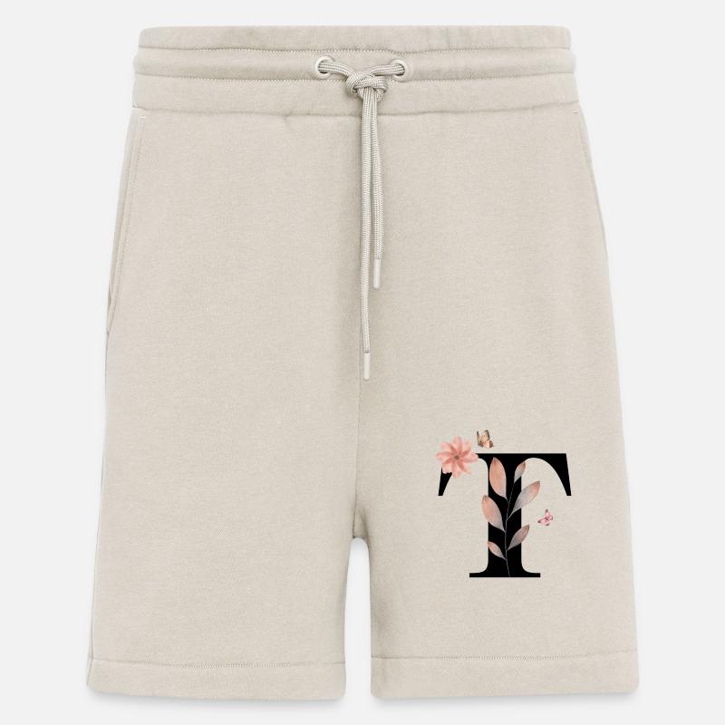 Buchstabe t Wildblumen Aquarelle - Shorts - made by SPREAD - WARM CLAY