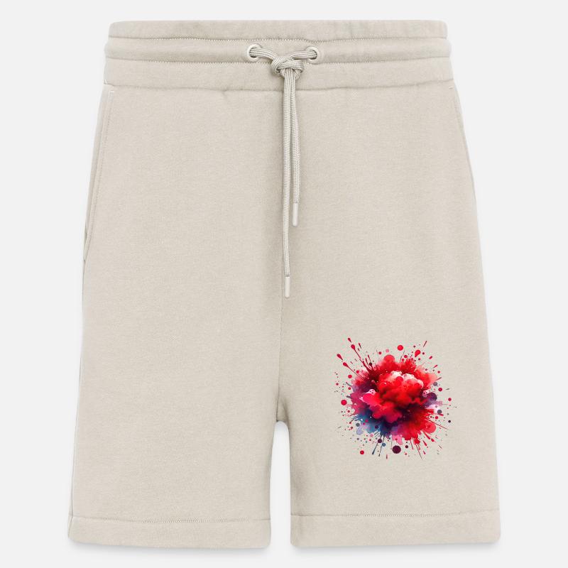 splash drop liquid abstract background water wave - Shorts - made by SPREAD - WARM CLAY