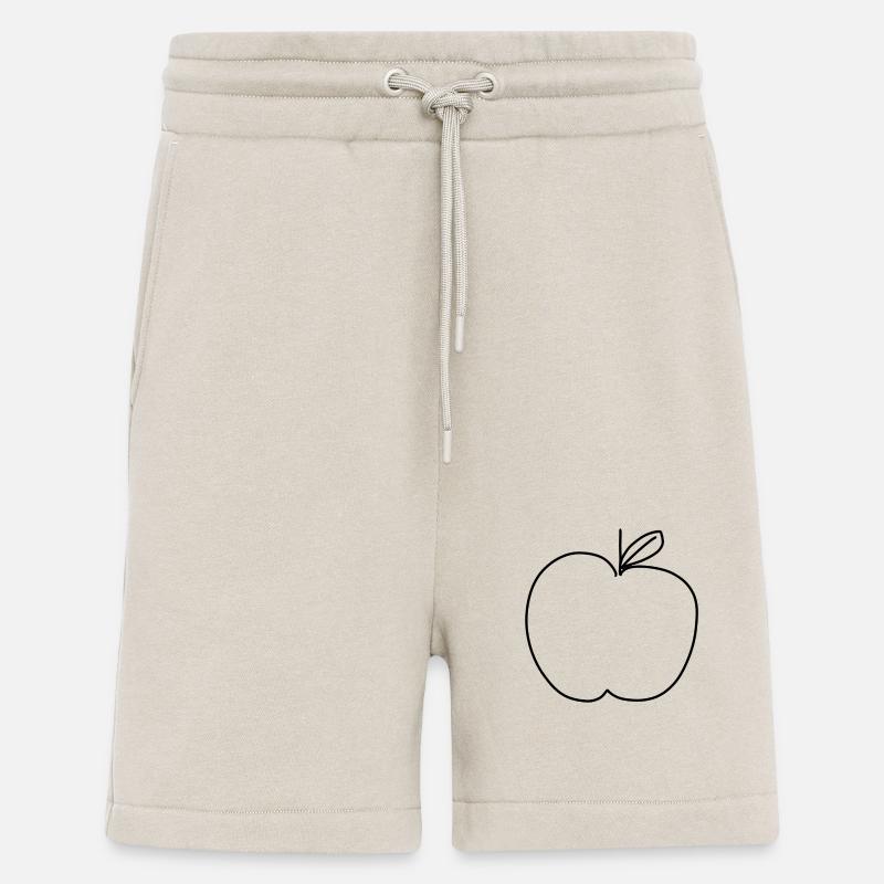 apfel essen symbol form - Shorts - made by SPREAD - WARM CLAY