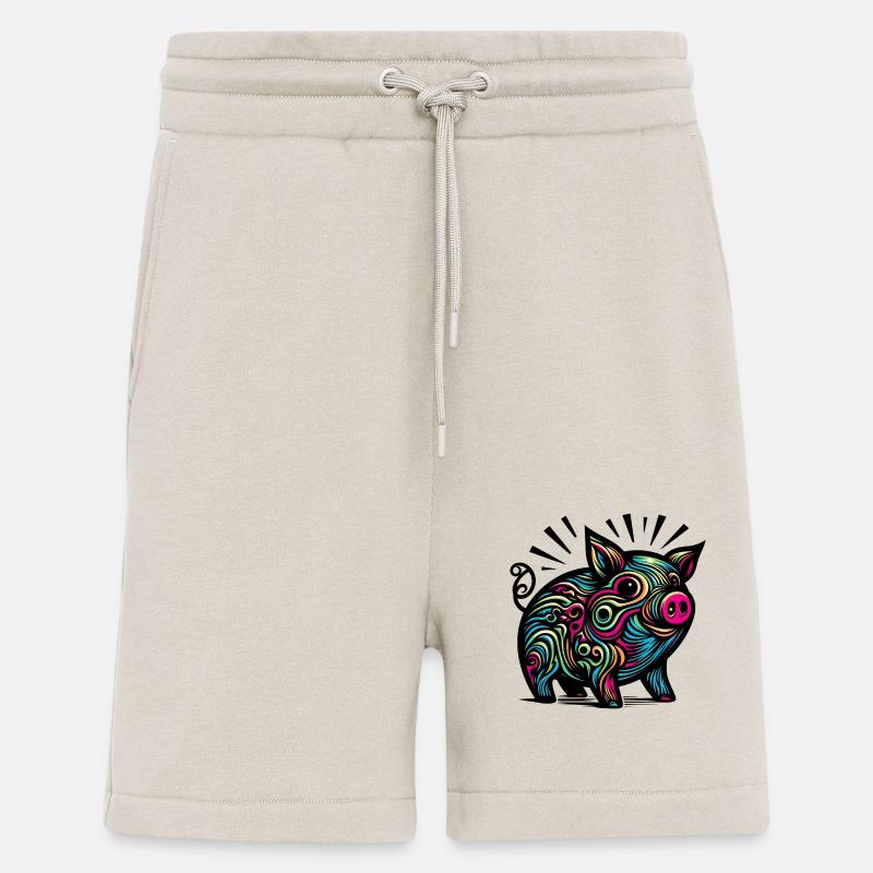 Buntes Schwein - Shorts - made by SPREAD - WARM CLAY