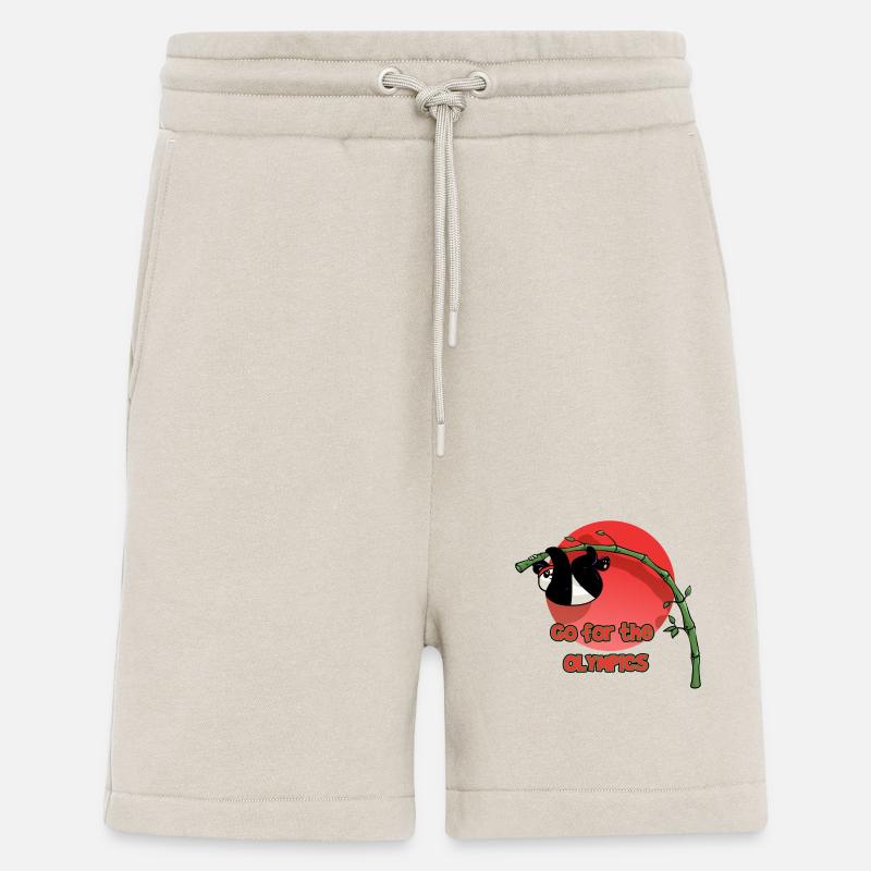 Panda Stabhochspringer (Textversion) - Shorts - made by SPREAD - WARM CLAY