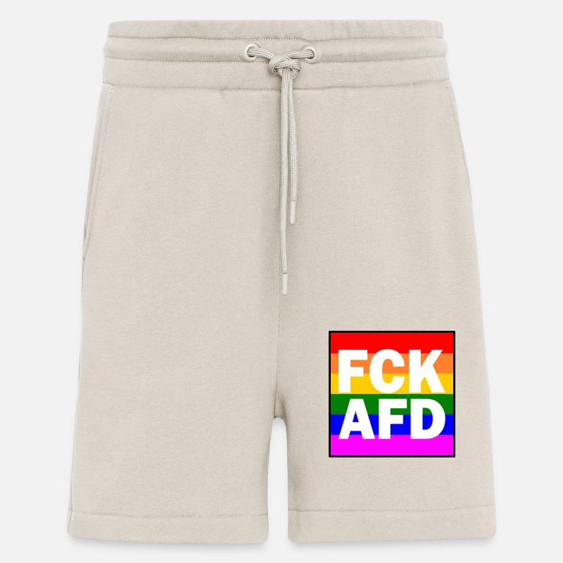 Fck afd - Shorts - made by SPREAD - WARM CLAY