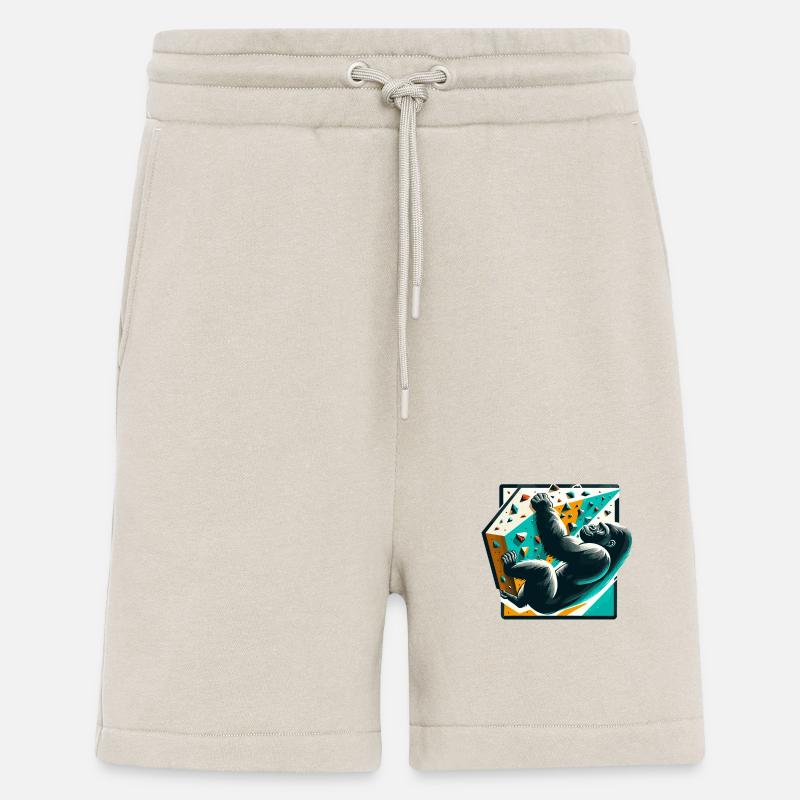 Bouldern Gorilla Geschenk - Shorts - made by SPREAD - WARM CLAY