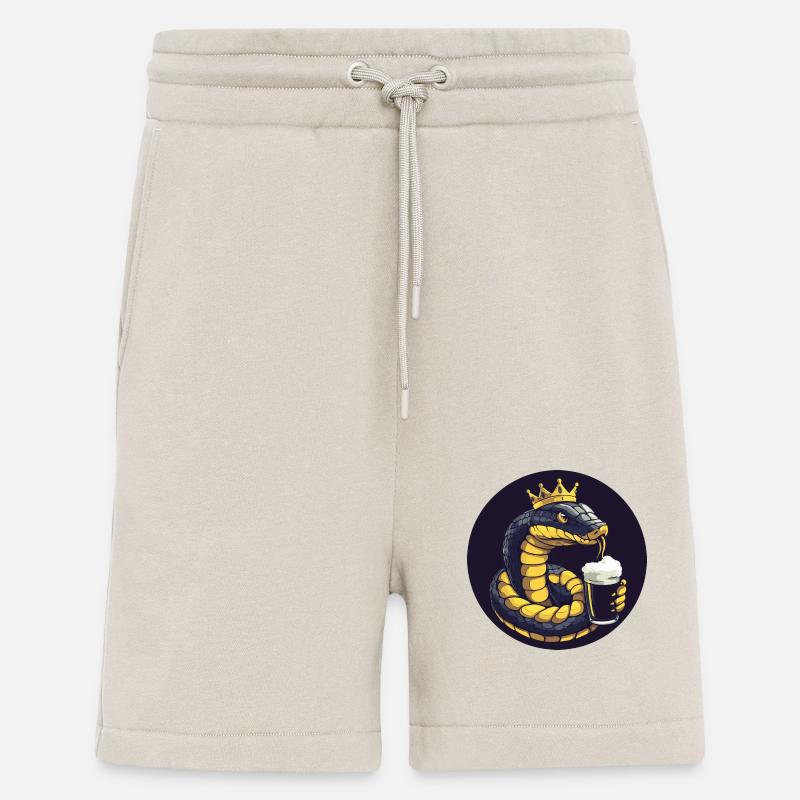 Schlange Kobra Bier Comic - Shorts - made by SPREAD - WARM CLAY