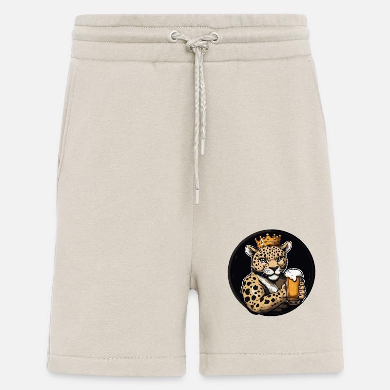 Leopard Bier Comic - Shorts - made by SPREAD - WARM CLAY